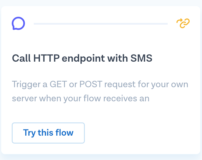 Call HTTP with SMS, Step 1